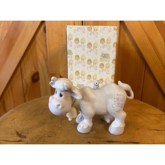 Precious Moments Nativity Cow E-5638 Figurine NATIVITY ADDITION (5515) - Picture 1 of 7